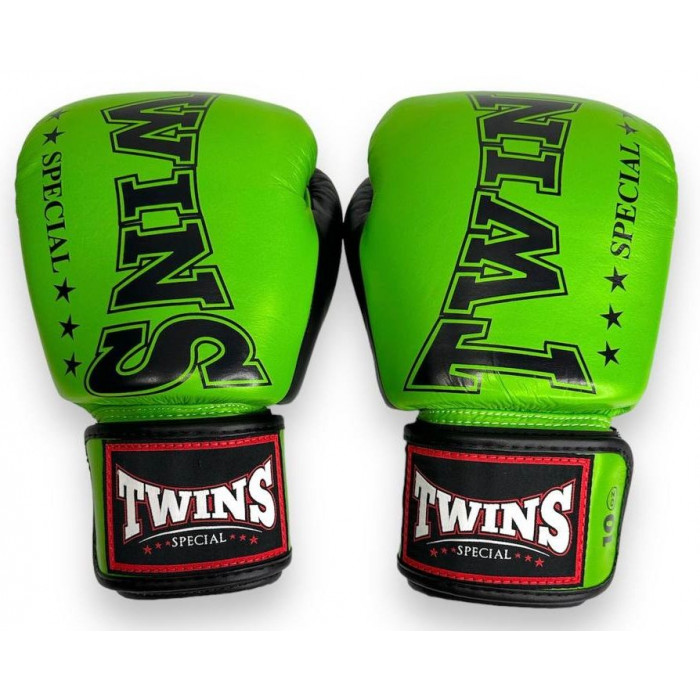 Боксерские перчатки TWINS Special BGVL3-2TA green black 12 oz