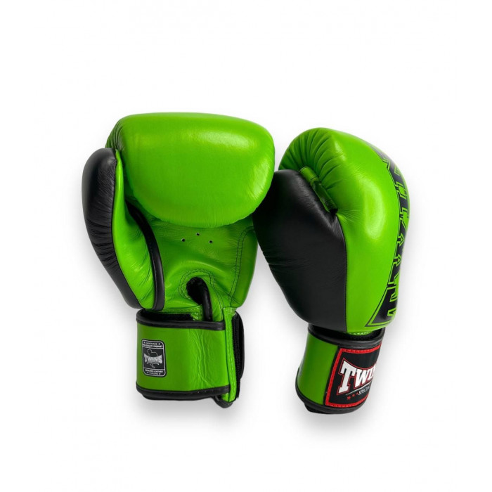 Боксерские перчатки TWINS Special BGVL3-2TA green black 12 oz