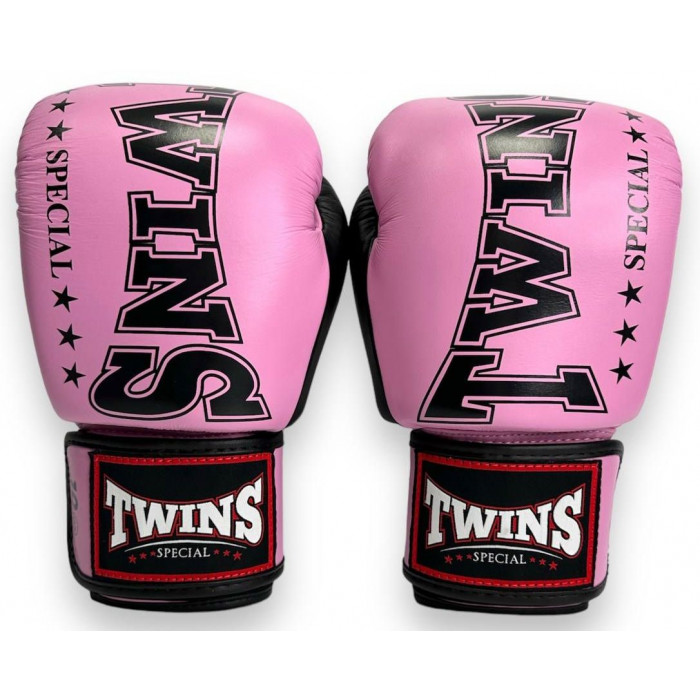 Боксерские перчатки TWINS Special BGVL3-2TA pink black 10 oz