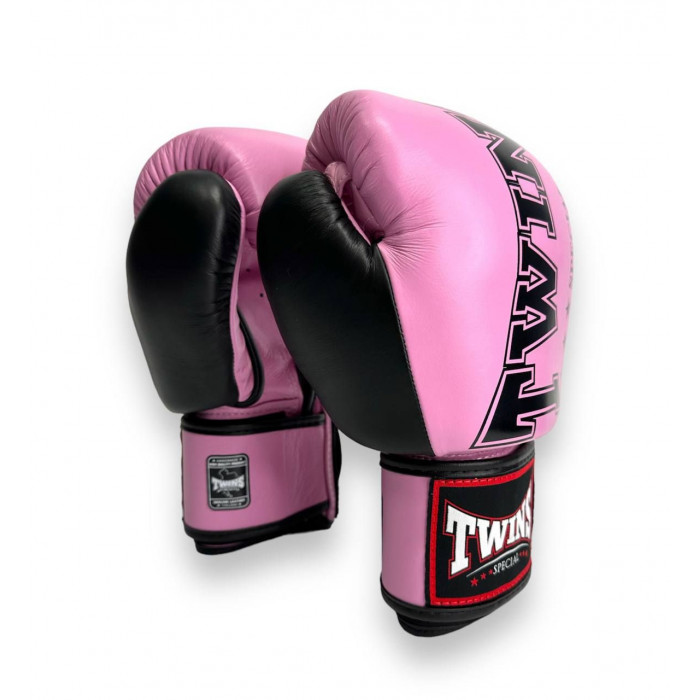 Боксерские перчатки TWINS Special BGVL3-2TA pink black 10 oz