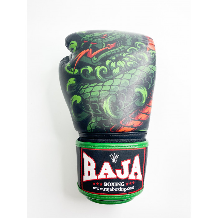 Боксерские перчатки Raja Snake Green 14 oz
