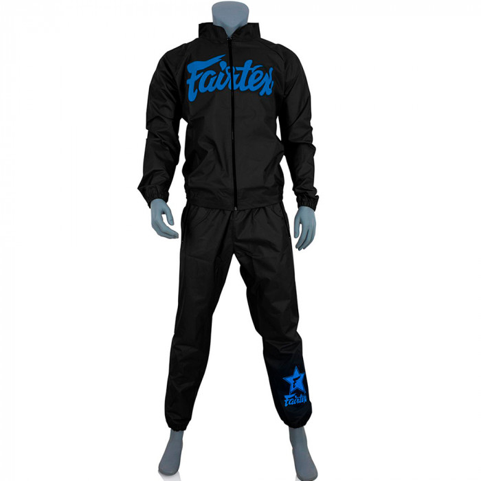 Костюм сауна Fairtex VS3 black blue 2XL