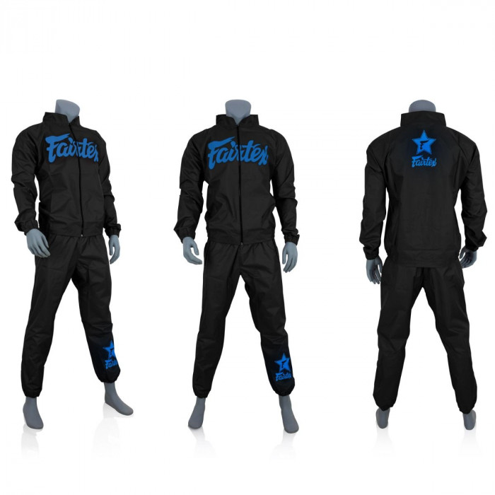 Костюм сауна Fairtex VS3 black blue 2XL