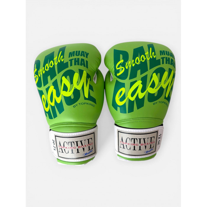 Боксёрские перчатки TKB ACTIVE MUAYTHAI green 16 oz