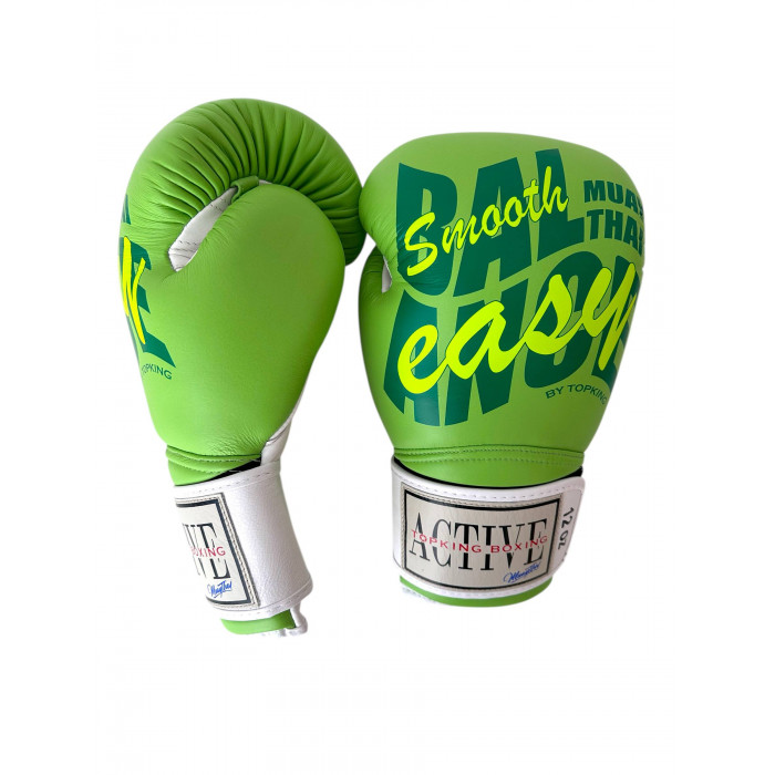 Боксёрские перчатки TKB ACTIVE MUAYTHAI green 16 oz