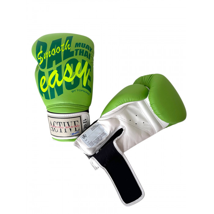 Боксёрские перчатки TKB ACTIVE MUAYTHAI green 16 oz
