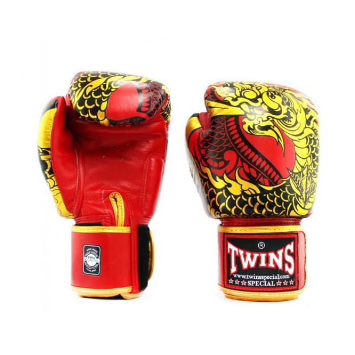 Боксерские перчатки Twins Special FBGV52 Dragon red 10 oz