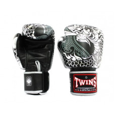 Боксерские перчатки Twins Special FBGVL3-52 Dragon black-silver 14 oz