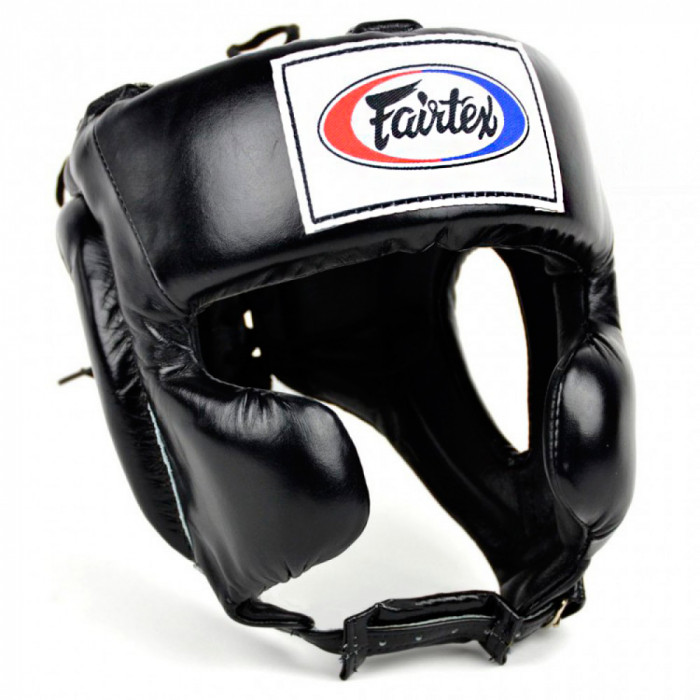 Боксёрский шлем Fairtex HG8 black XL