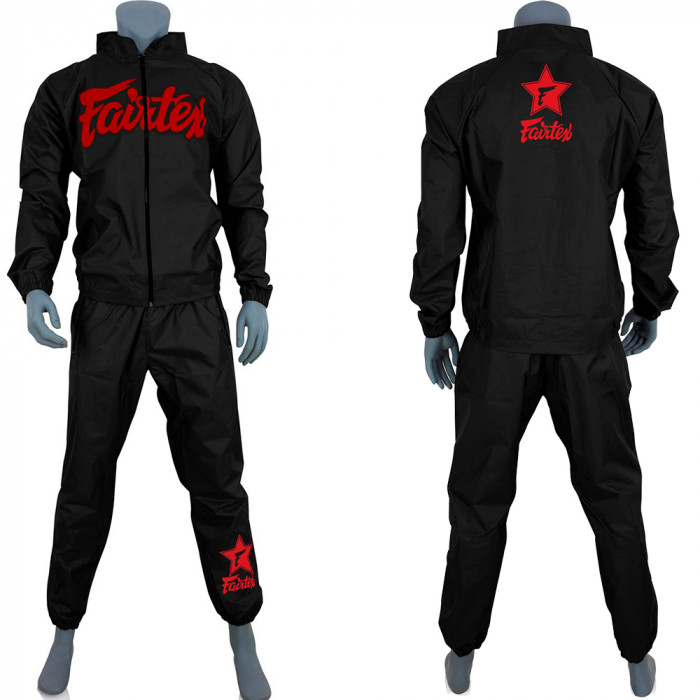 Костюм сауна Fairtex VS3 black red 2XL