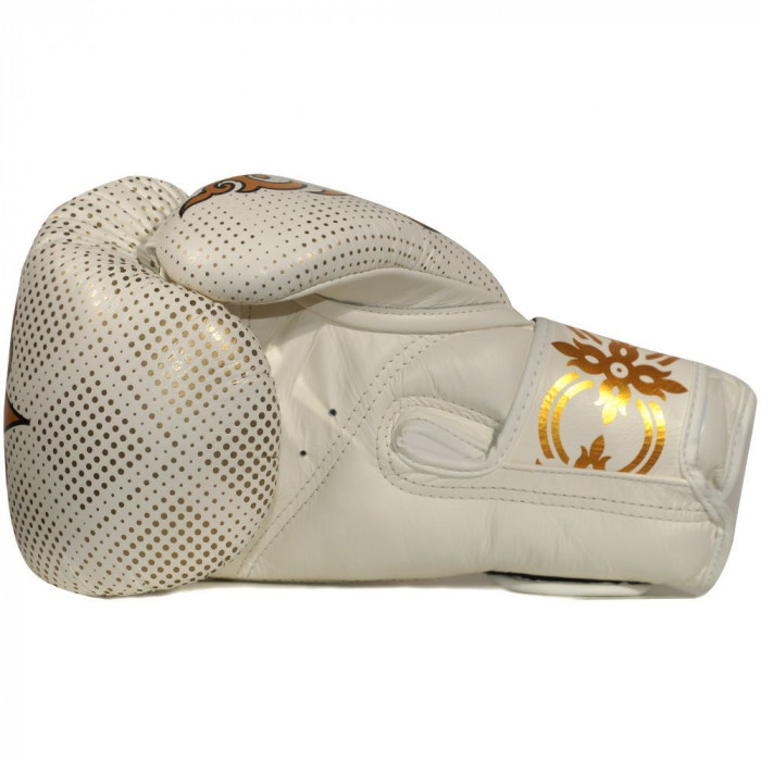 Боксерские перчатки TKB Kanok white 16 oz