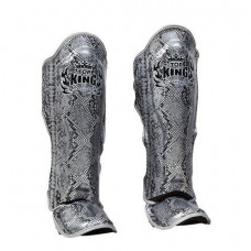 Защита голени Top King Shinguards "Super Snake" TKSGSS02 Black(Silver) - L