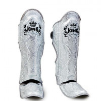Защита голени Top King Shinguards "Super Snake" TKSGSS02 White (Silver) - L
