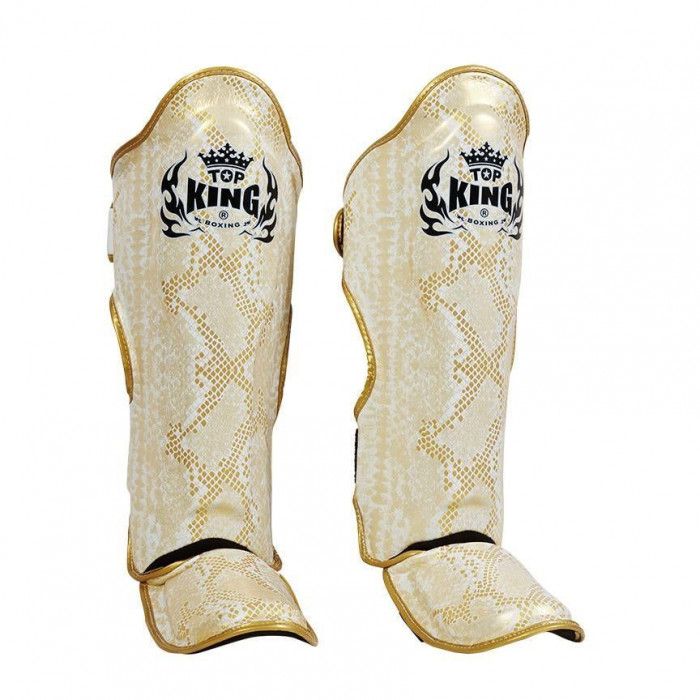 Защита голени Top King Shinguards Super Snake TKSGSS02 White(Gold) - L