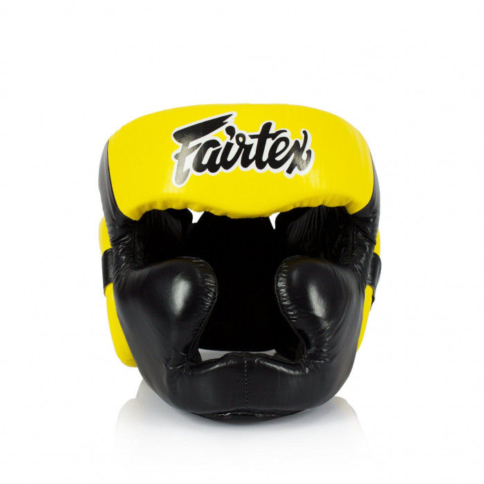 Шлем Fairtex HG13 black yellow (Full Head) M