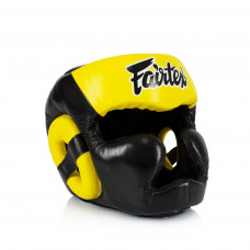 Шлем Fairtex HG13 black yellow (Full Head) XL