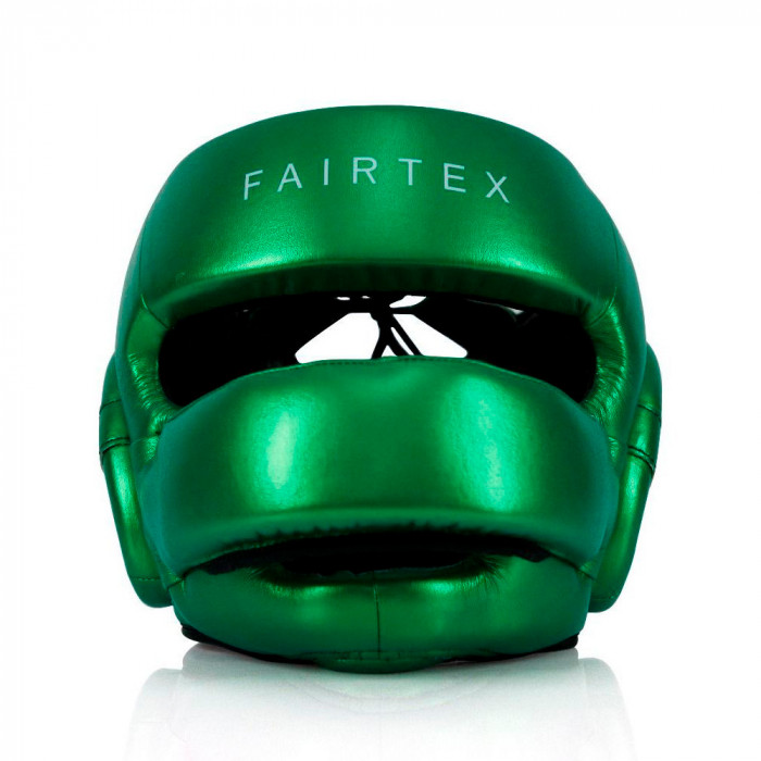 Шлем с бампером Fairtex HG17 green L