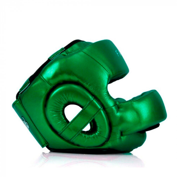 Шлем с бампером Fairtex HG17 green L