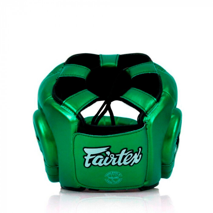 Шлем с бампером Fairtex HG17 green L