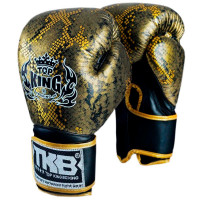 Боксерские перчатки TKB Snake Black gold 12 oz