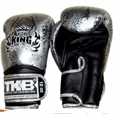 Боксерские перчатки TKB Snake Black Silver 14 oz