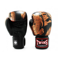 Боксерские перчатки TWINS Special FBGVL3-49 black brown 16 oz