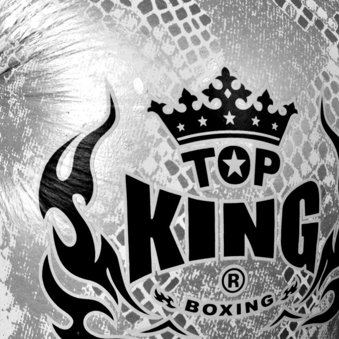 Боксерские перчатки TKB Snake White Silver 12 oz
