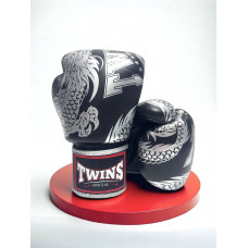 Боксерские перчатки TWINS Special FBGVL3-49 black-silver 10 oz