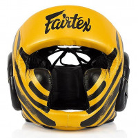 Боксёрский шлем Fairtex HG16-M2 yellow XL