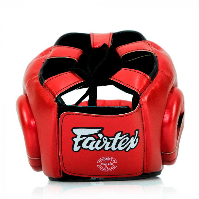 Шлем с бампером Fairtex HG17 red L