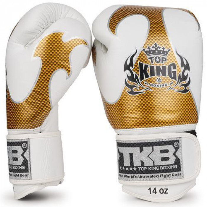 Боксерские перчатки Top King Boxing Empower White Gold 16 oz