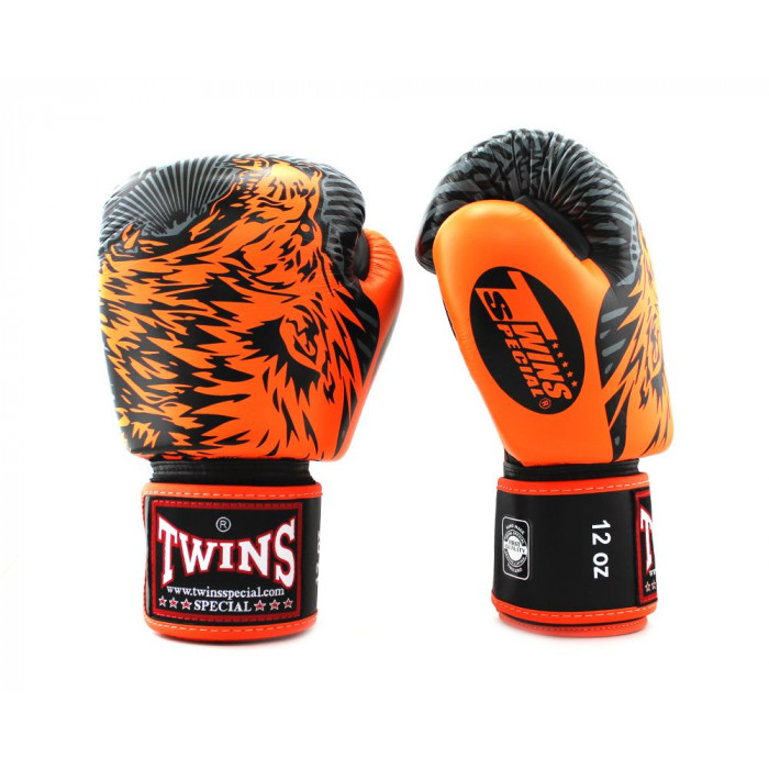 Боксерские перчатки Twins Special FBGVL50 orange 10 oz