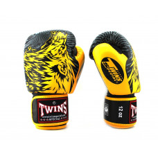 Боксерские перчатки Twins Special FBGVL50 yellow 12 oz