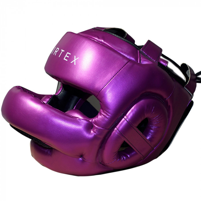 Шлем с бампером Fairtex HG17 violet L