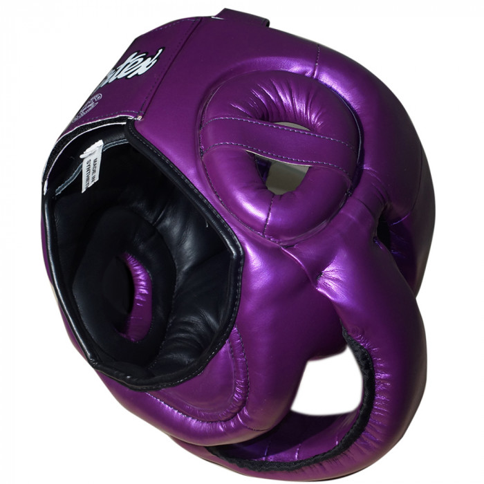 Шлем с бампером Fairtex HG17 violet L