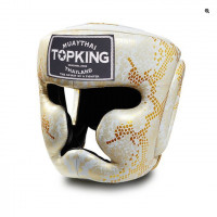 Боксерский шлем TKHGSS-02 WH\GD Gold "Snake Edition" Head Guard M