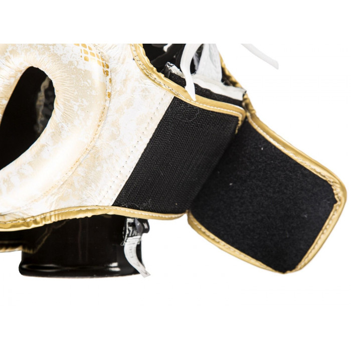 Боксерский шлем Top King Gold / White Snake Edition Head Guard XL