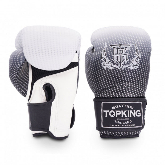Боксерские перчатки Top King Boxing SUPER AIR STAR silver 10 oz