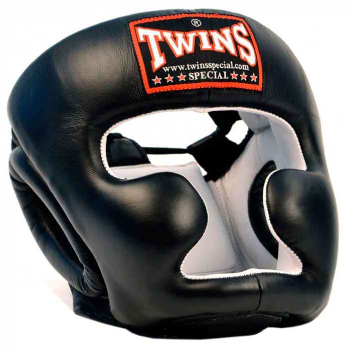 Защитный боксерский шлем Twins HGL6 black L