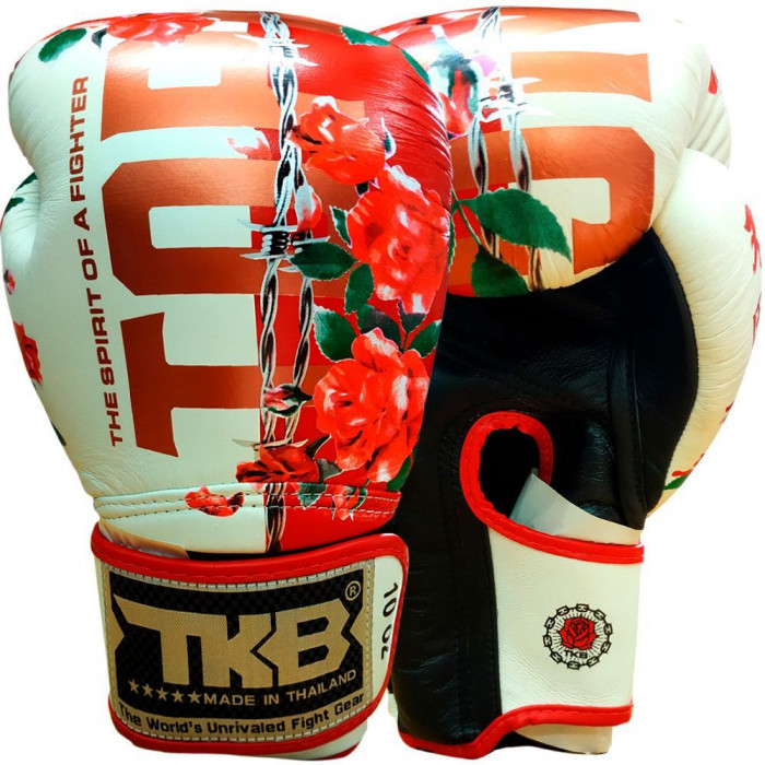 Боксерские перчатки TOP KING Gloves ROSE white 16 oz