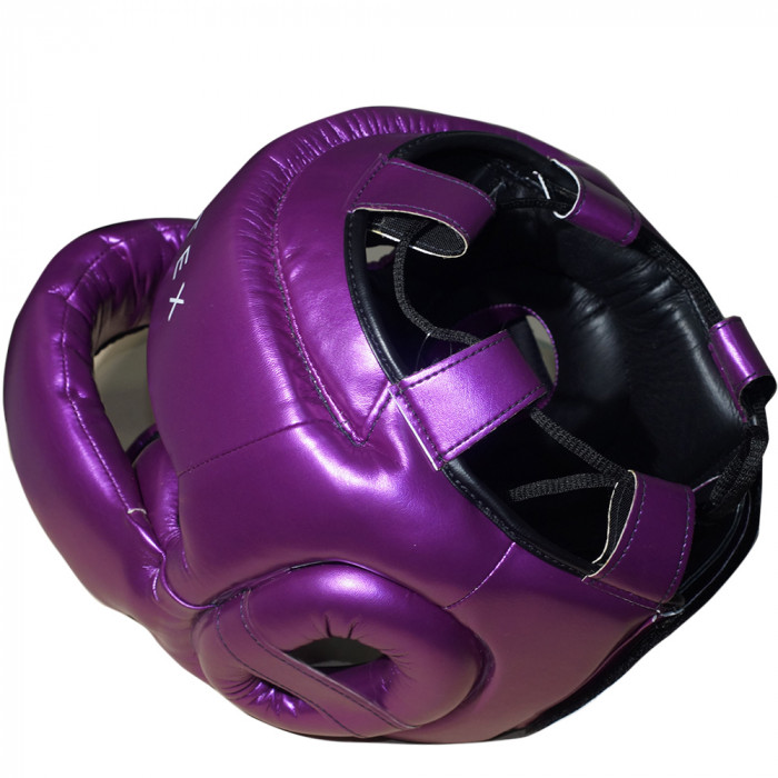 Шлем с бампером Fairtex HG17 violet XL