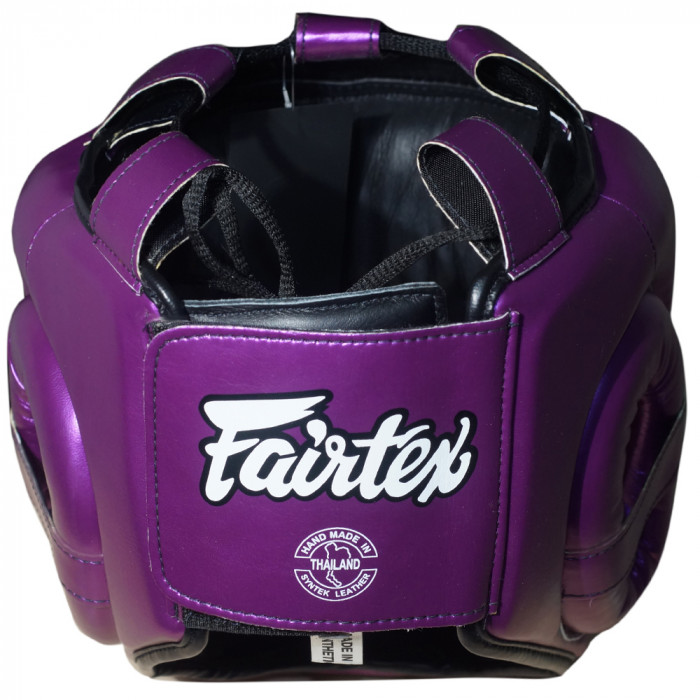 Шлем с бампером Fairtex HG17 violet XL