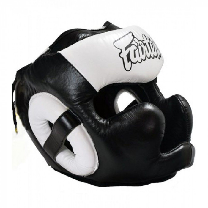 Шлем Fairtex HG13 black white (Full Head) M