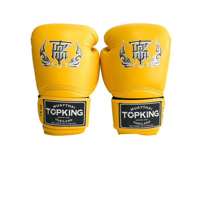 Боксерские перчатки Top King TKBSA yellow 14 oz