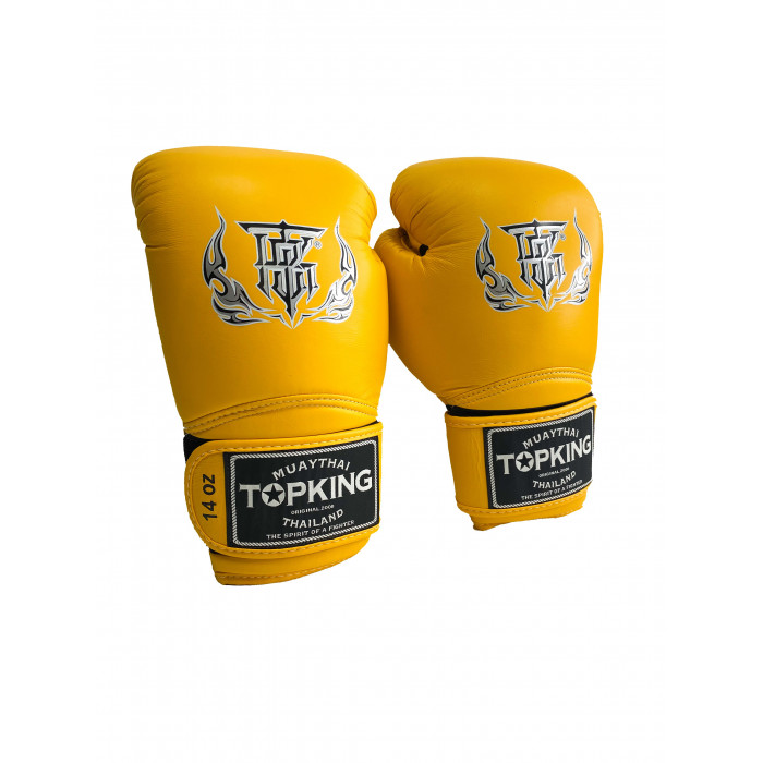 Боксерские перчатки Top King TKBSA yellow 14 oz