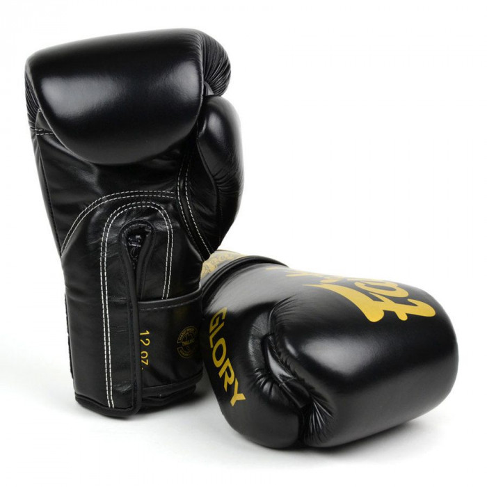 Боксерские перчатки турнира Glory Fairtex BGVG1 black 16 oz