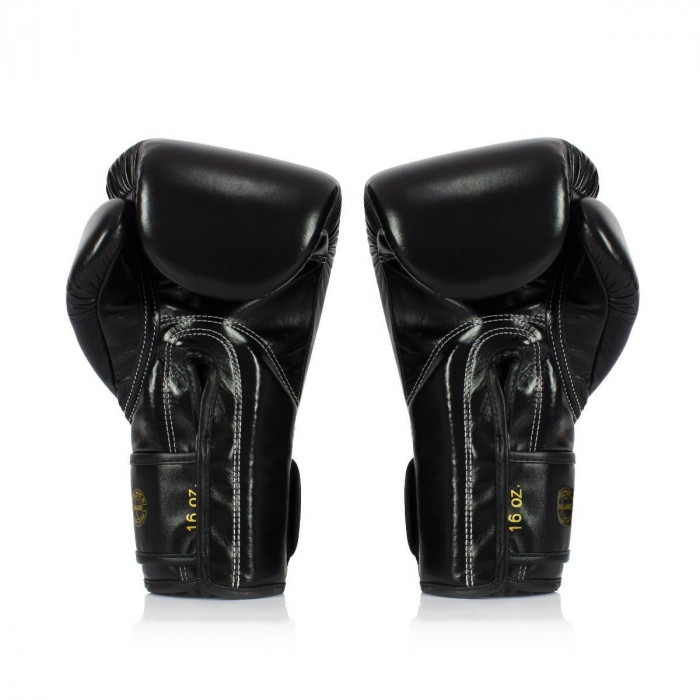 Боксерские перчатки турнира Glory Fairtex BGVG1 black 16 oz