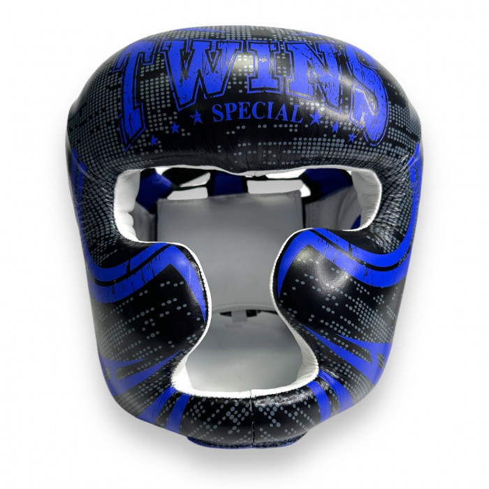 Шлем боксерский Twins Special FHGL3-TW5 black blue XL