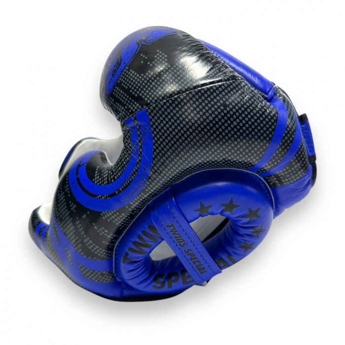 Шлем боксерский Twins Special FHGL3-TW5 black blue XL