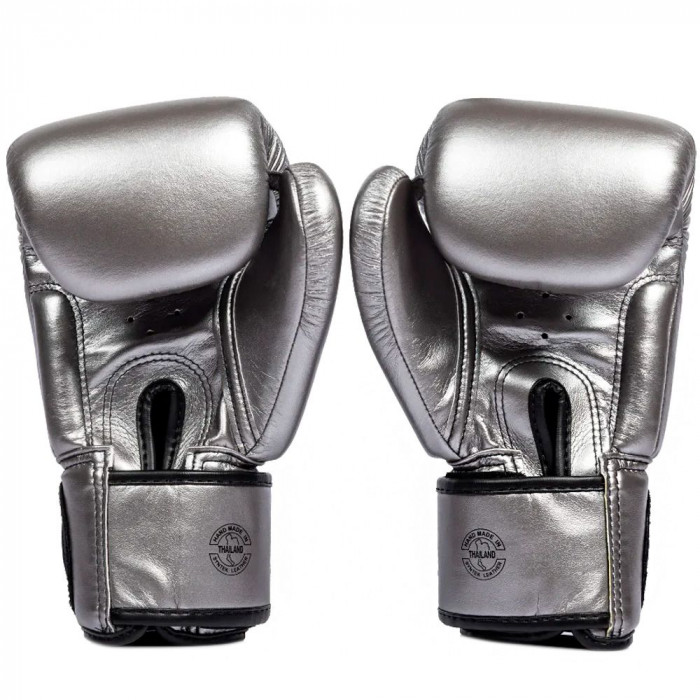 Боксерские перчатки Fairtex BGV1C-PLUS gun metallic 10 oz